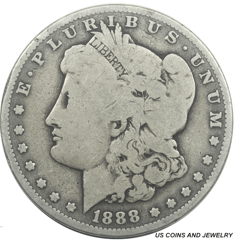 1888-O Morgan Silver Dollar $1 VG Very Good
