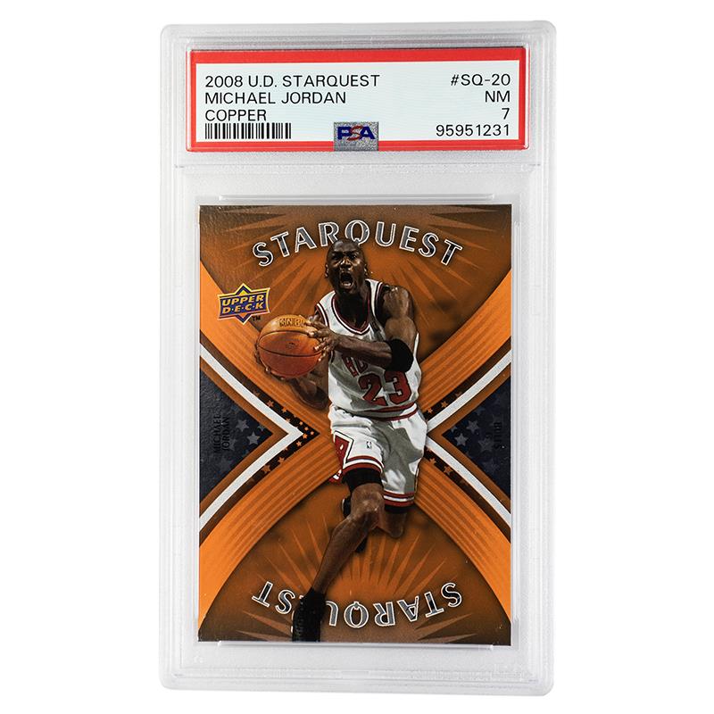 2008 Upper Deck Starquest Michael Jordan Copper #SQ-20 PSA NM 7 Cert #95951231