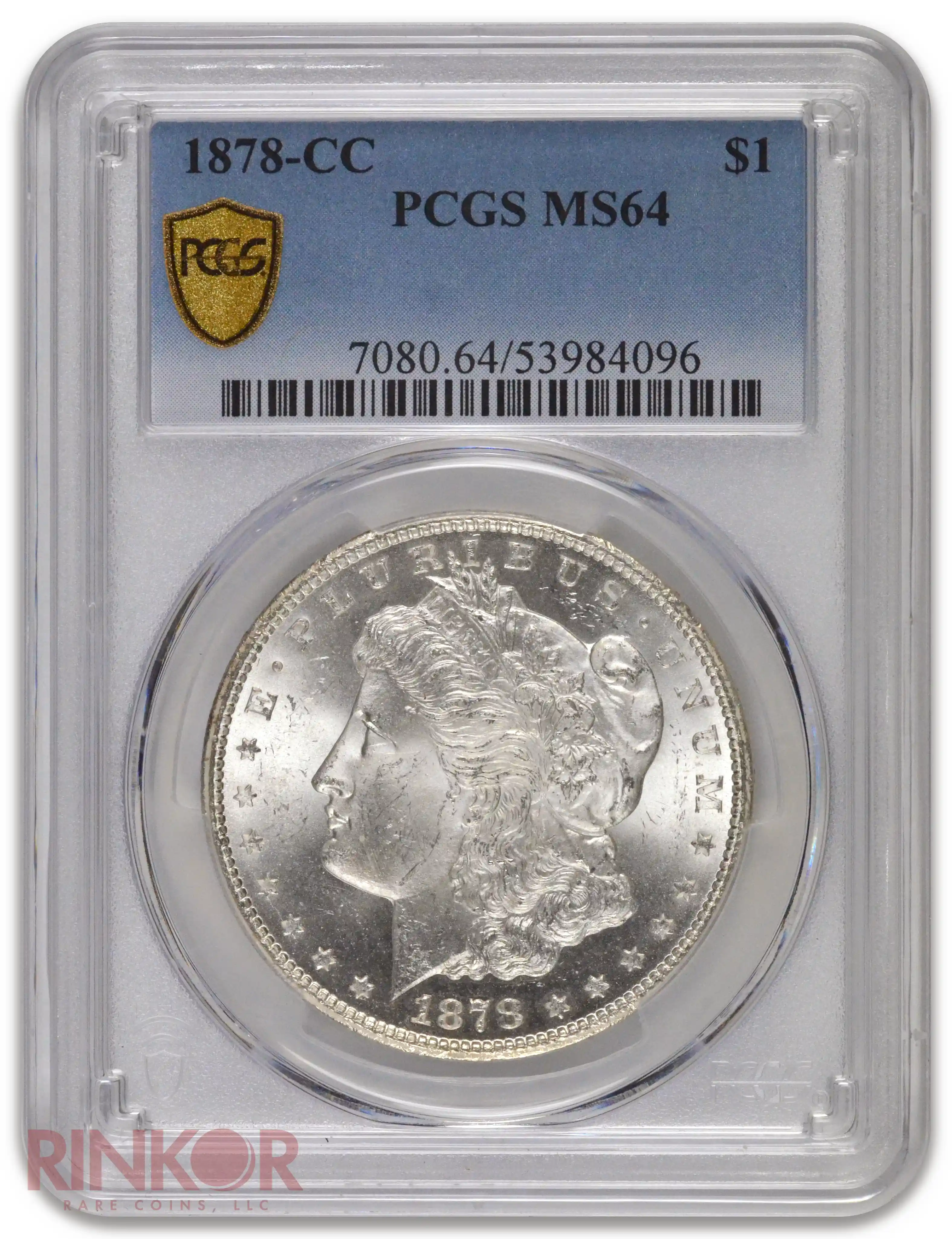 1878-CC $1 Morgan Dollar PCGS MS 64