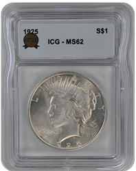 1925 Peace ICG  MS 62