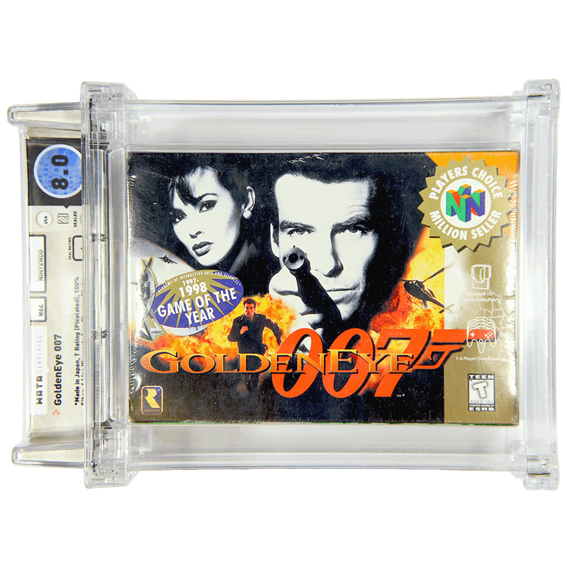 1997 Nintendo 64 GoldenEye 007 Wata Certified 8.0