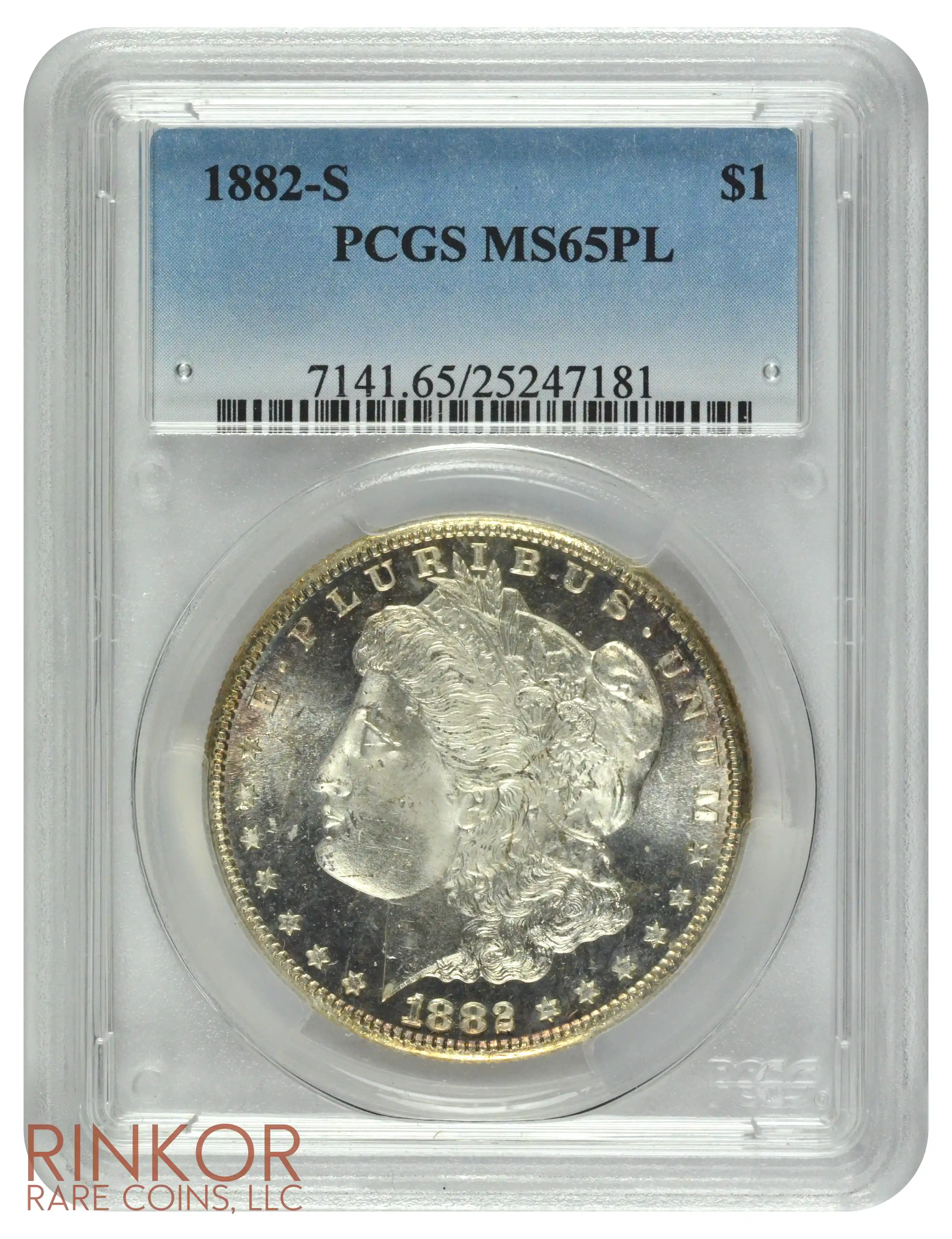 1882-S $1 PCGS MS 65 PL