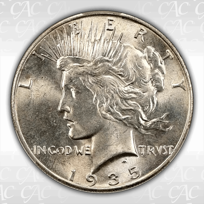 1935 $1 CACG MS 63+
