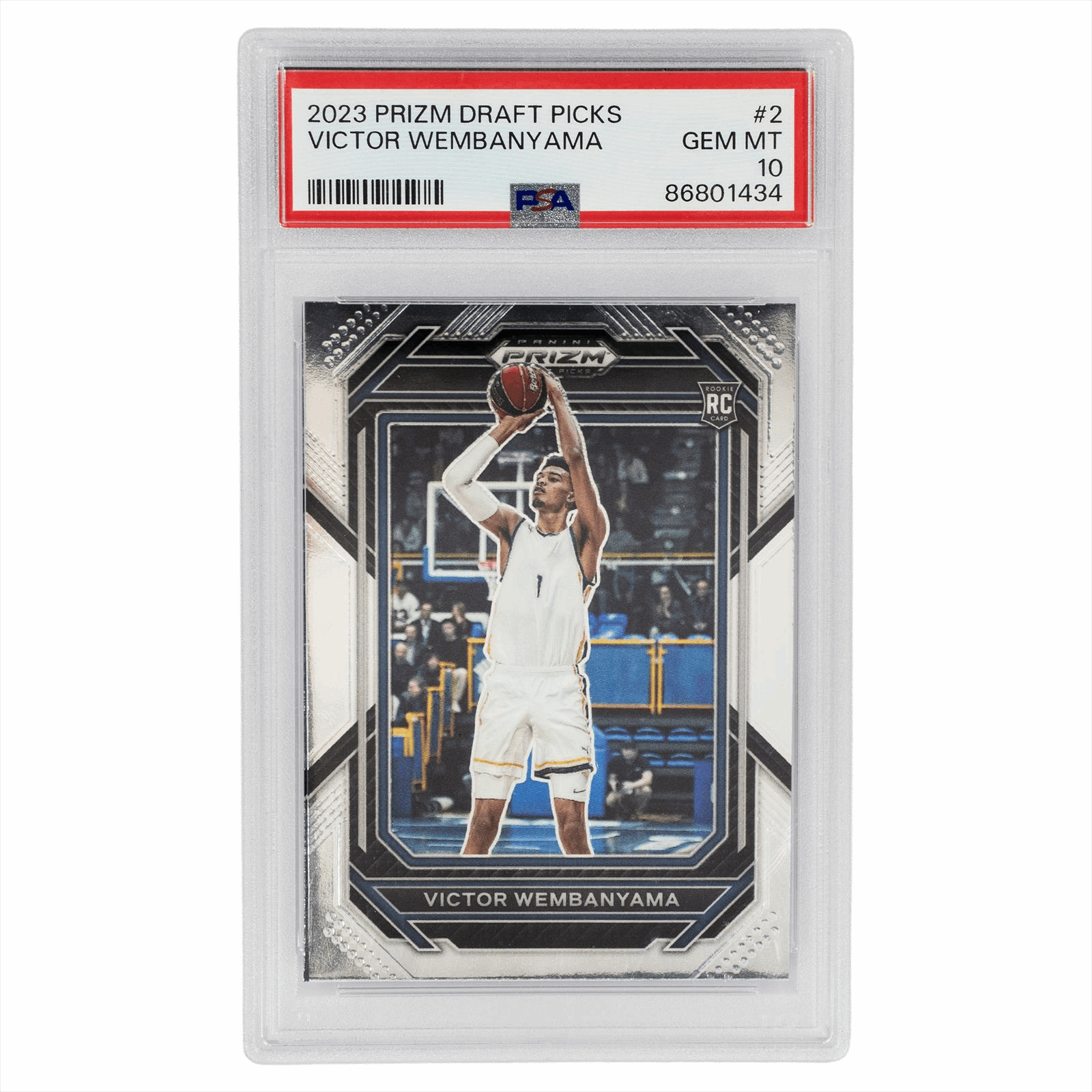 2023 Panini Prizm Draft Picks Victor Wembanyama #2 PSA GEM MT 10