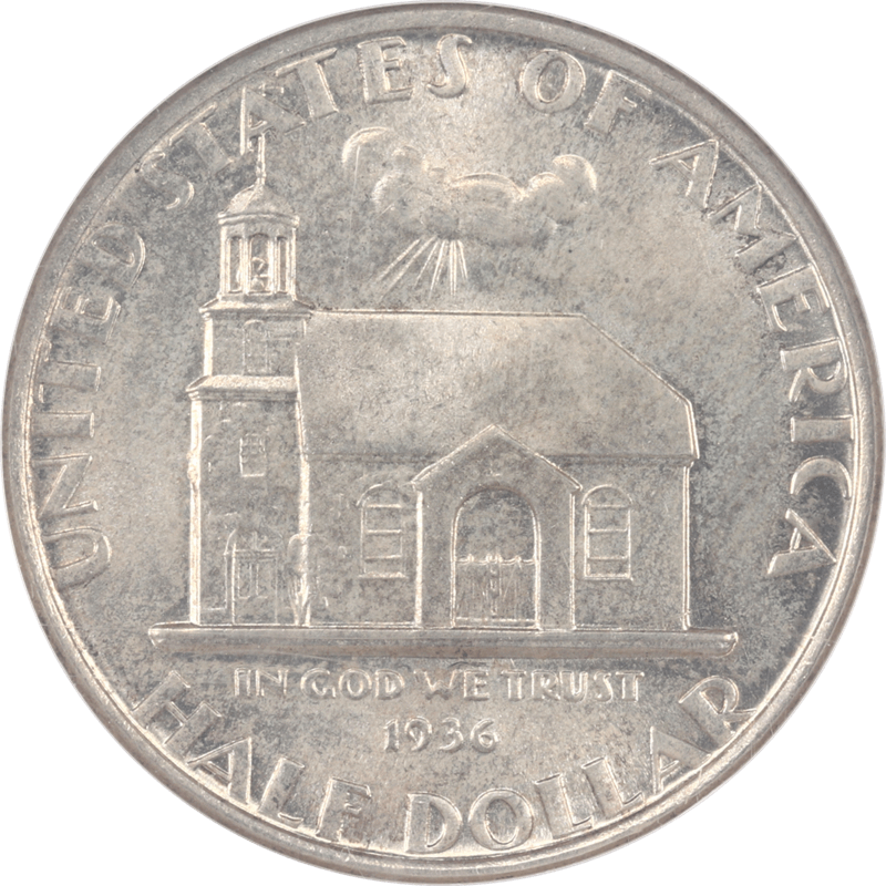 1936 Delaware Half Dollar Commemorative 50c NGC MS 65 