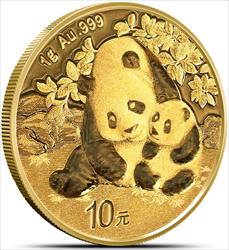 2024 10 Yuan 1gr. Chinese Gold Panda, BU 