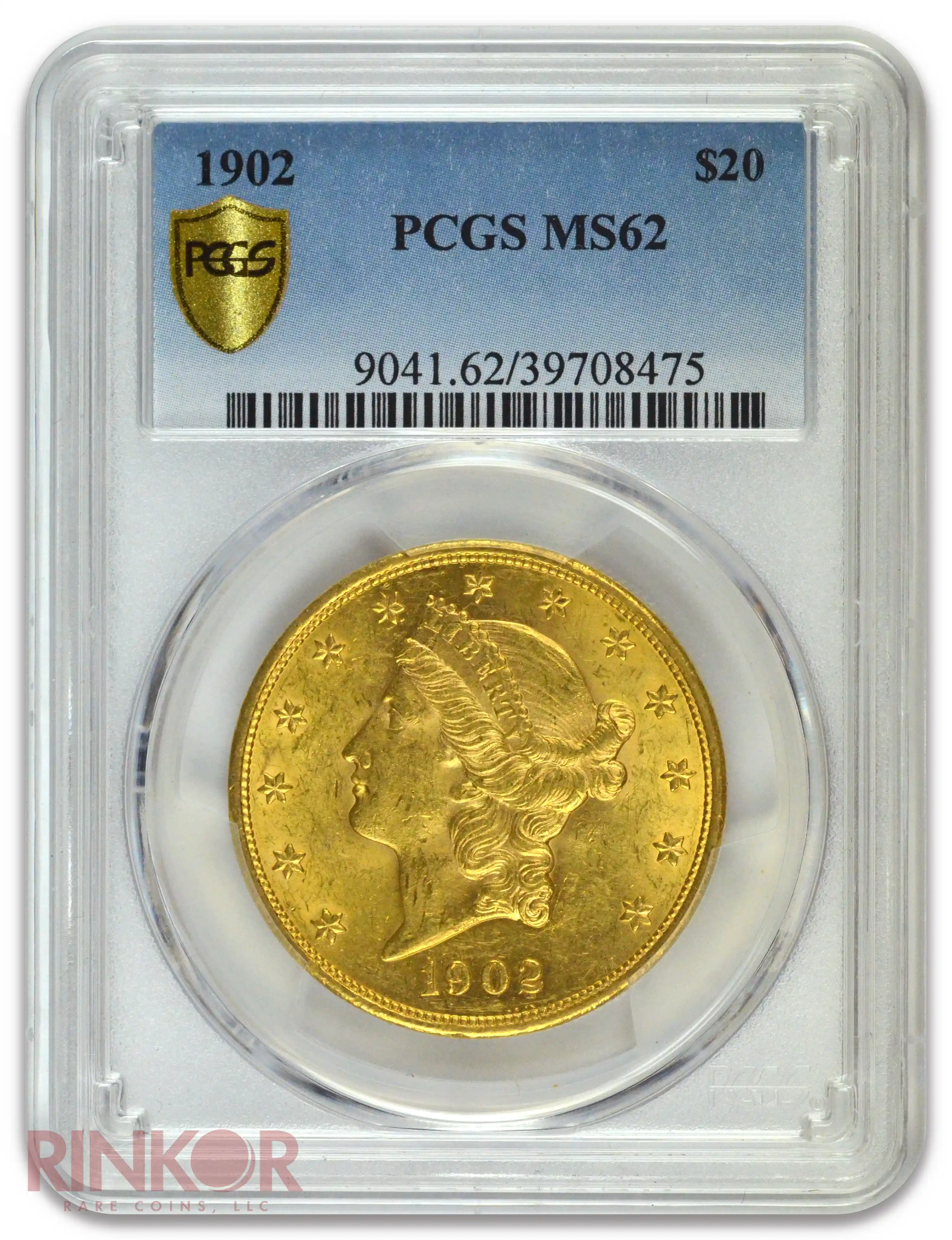 1902 $20 Liberty Head PCGS MS 62