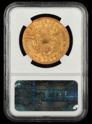1852/1852 $20 Gold VP-001 NGC XF-45