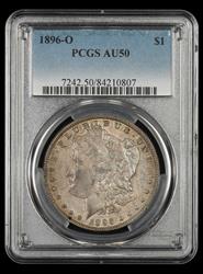 1896 O $1 PCGS AU50