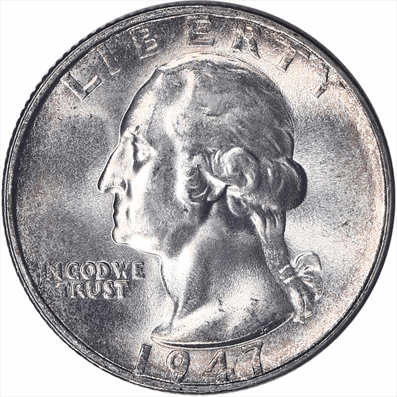 1947-S Washington Quarter 25c Choice Uncirculated - Nice Original Coin