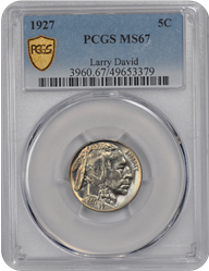 1927 Buffalo PCGS MS 67