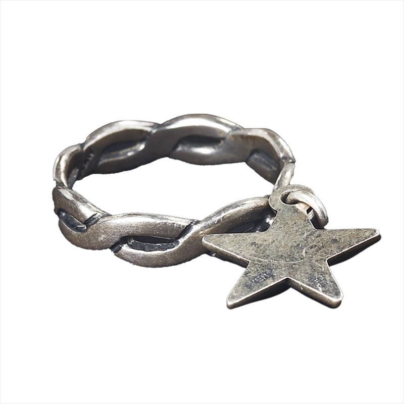 James Avery Sterling Star Dangle Ring Size 4 