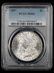 1897 $1 PCGS MS64 MS64
