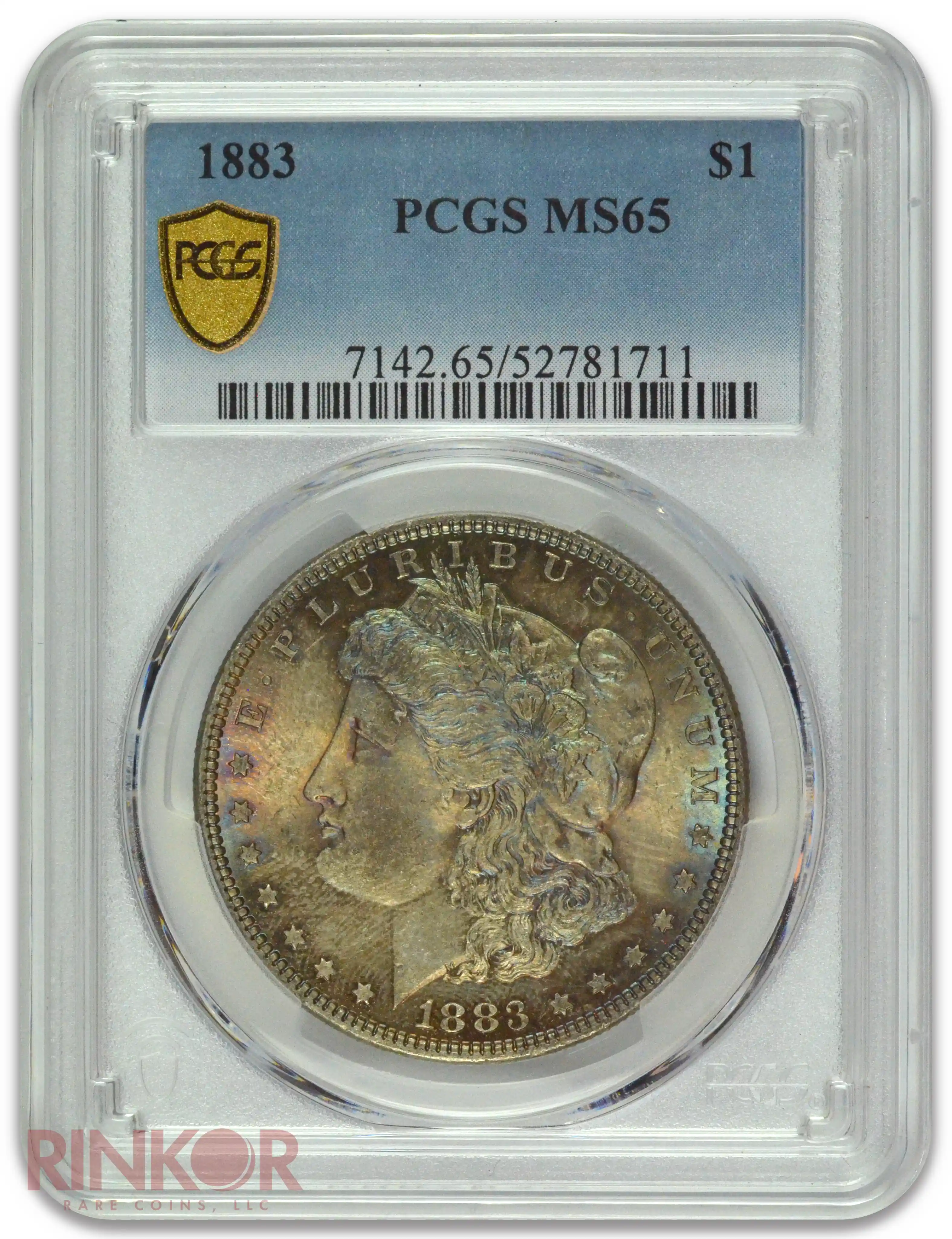 1883 $1 Morgan Dollar PCGS MS 65