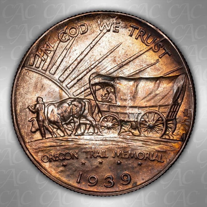 1939-D Oregon 50c CACG MS 67