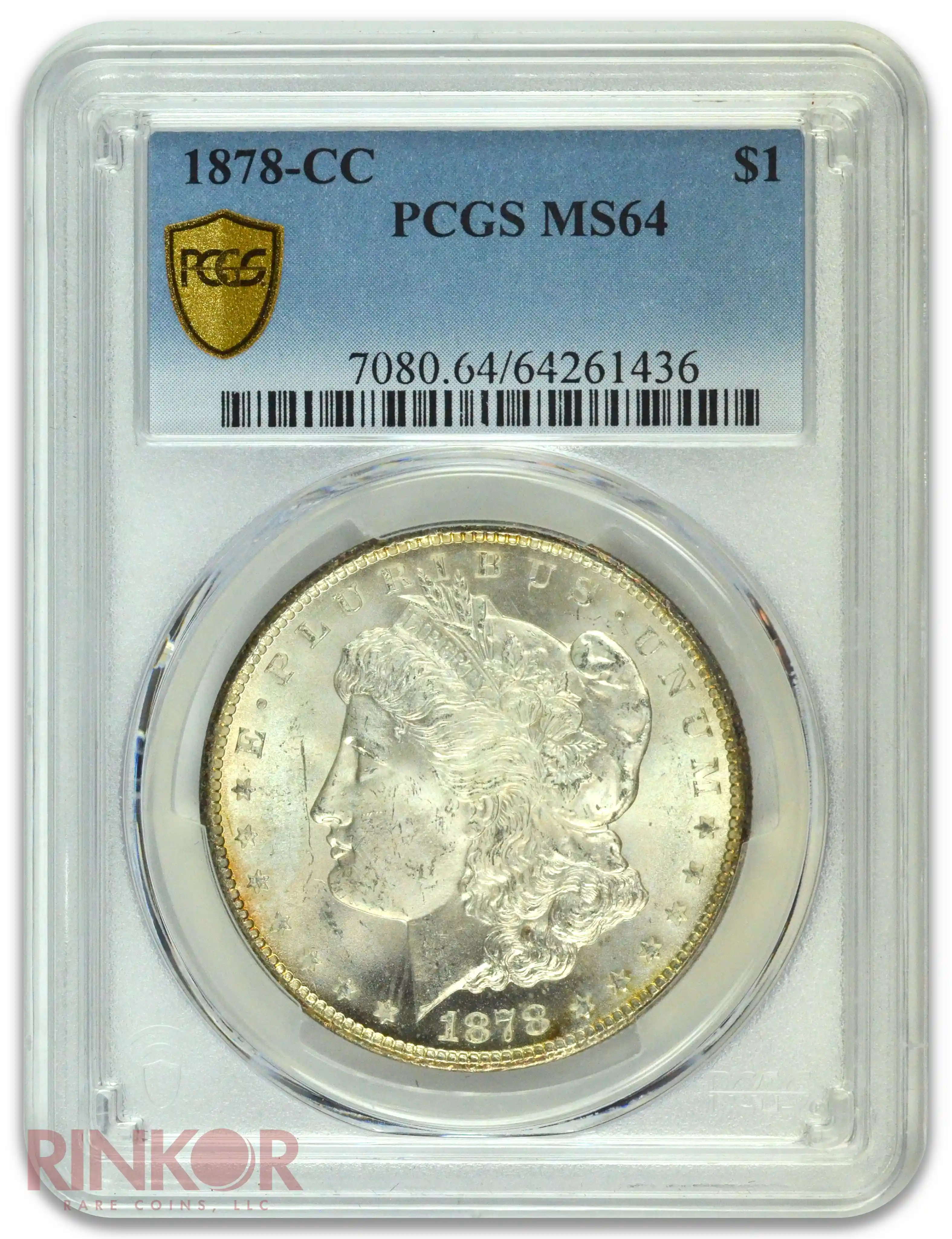 1878-CC $1 Morgan Dollar PCGS MS 64
