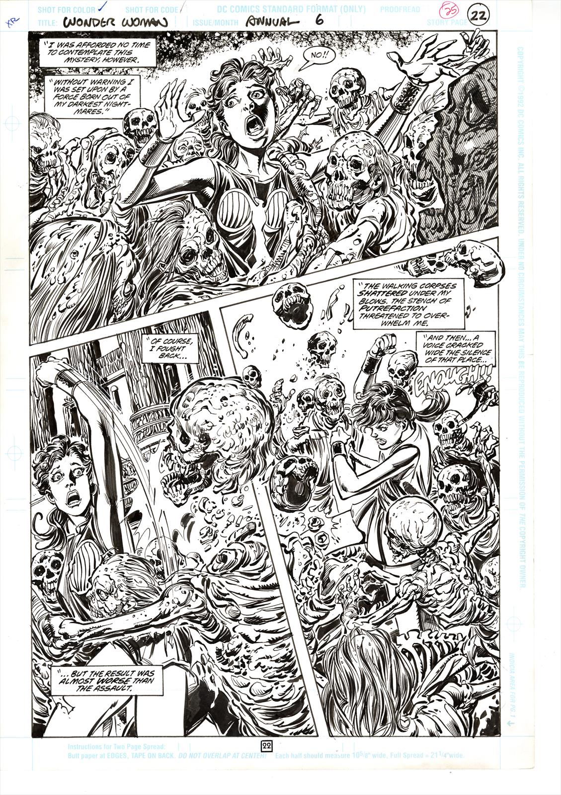 Wonder Woman Annual #6 Page 22 Artist:  John Byrne (Penciller) ,  Tom Palmer (Inker) Media Type: Pen and Ink Art Type: Interior Page 
