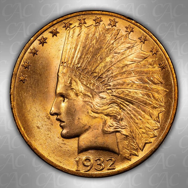 1932 $10 CACG MS 65 