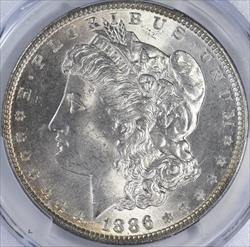 1886 $1 PCGS MS 65