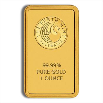 1 oz Gold Bar - Perth Mint (Black Card) image 4