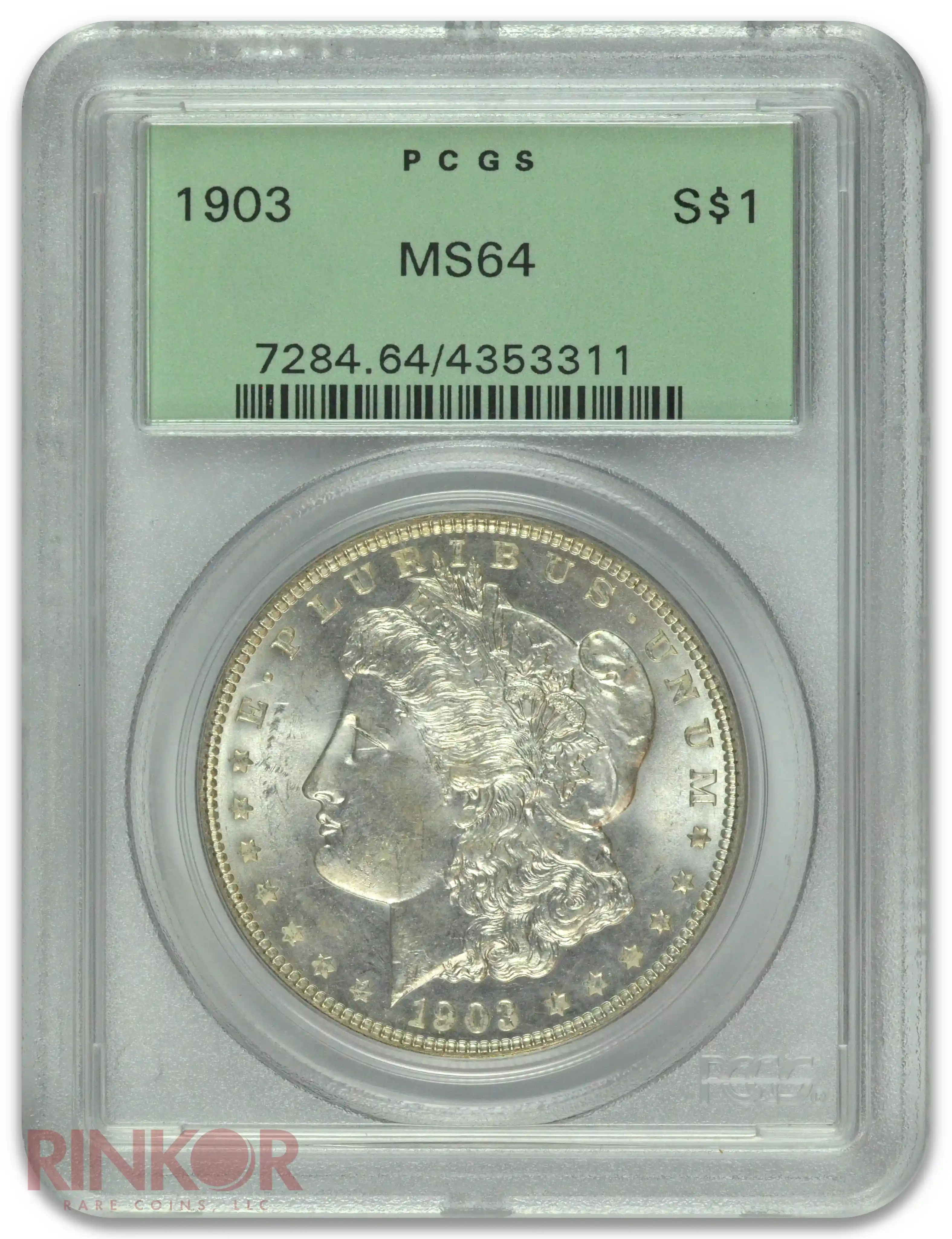 1903 $1 Morgan Dollar PCGS MS 64