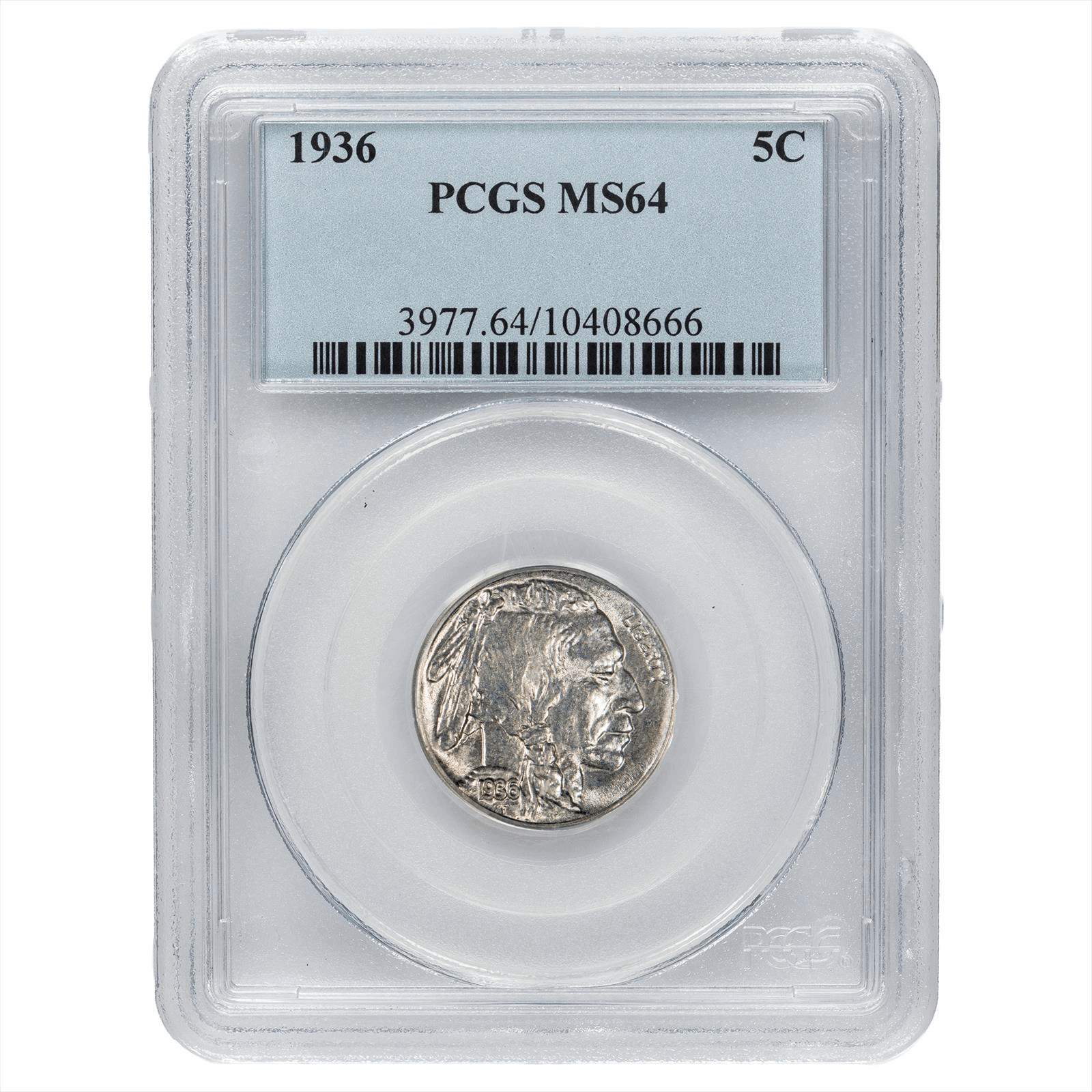 1936 Buffalo Nickel 5C PCGS MS 64