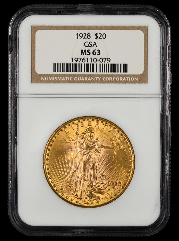 1928 $20 GSA NGC MS63