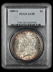 1889-S $1 PCGS AU-58