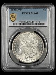 1878 CC $1 PCGS MS61