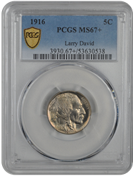1916 Buffalo PCGS MS 67 +