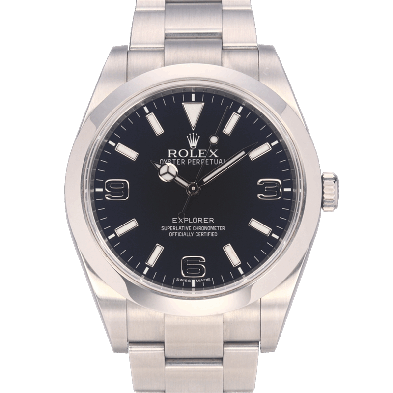 Rolex 39mm Explorer 214270 Black Dial  2010 Watch Only