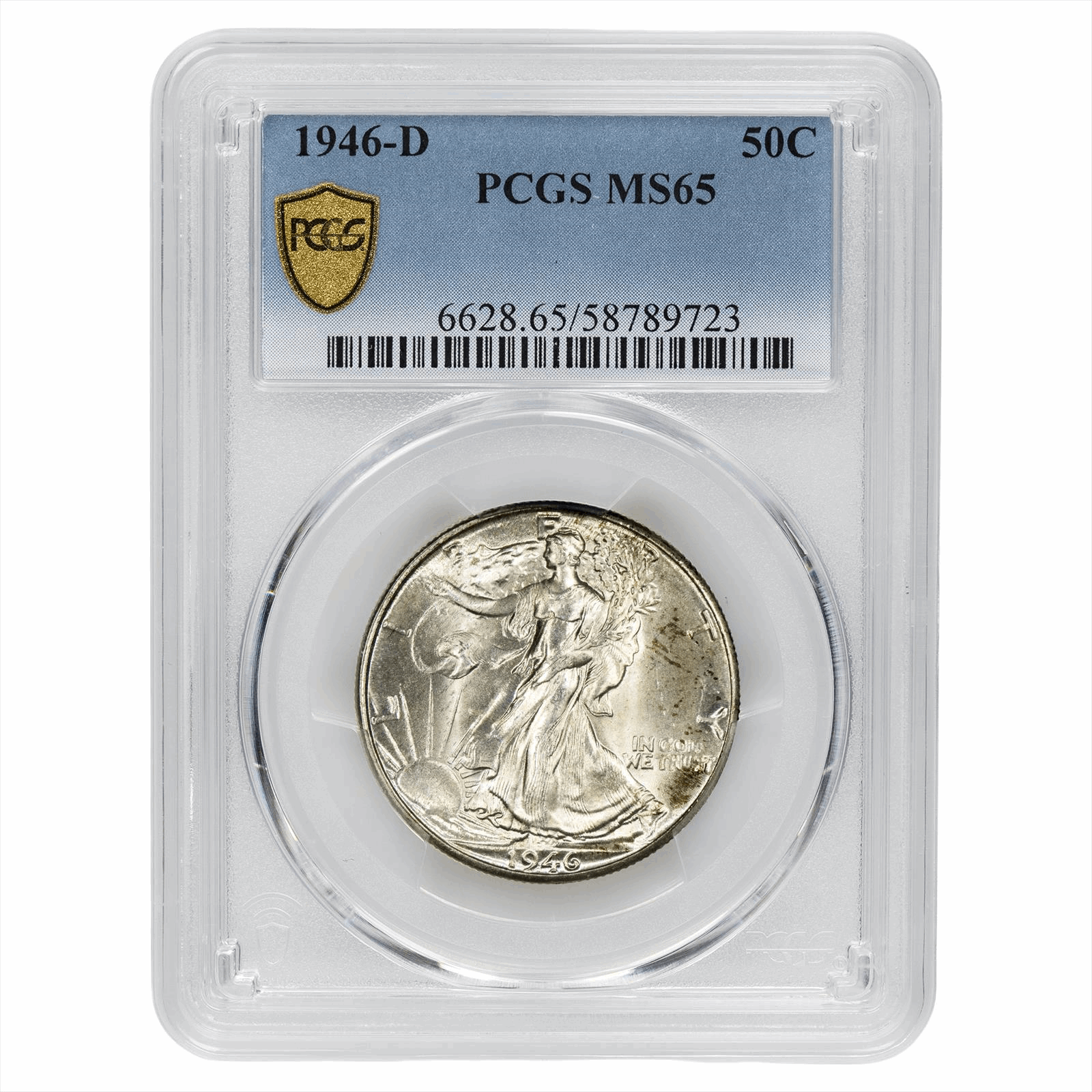 1946-D Walking Liberty Half Dollar 50C PCGS MS 65