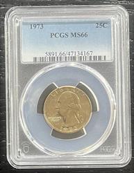 1973 Washington PCGS MS 66