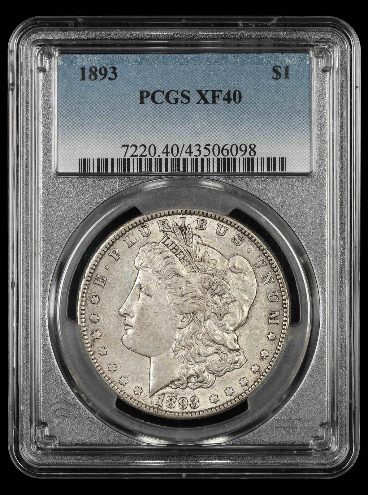 1893 $1 PCGS XF-40