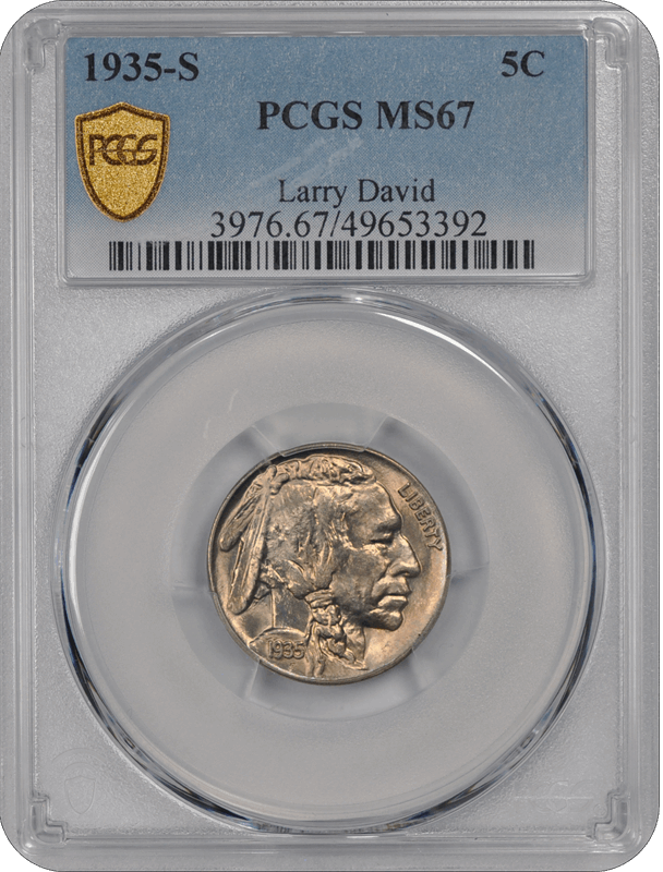 1935-S Buffalo PCGS MS 67