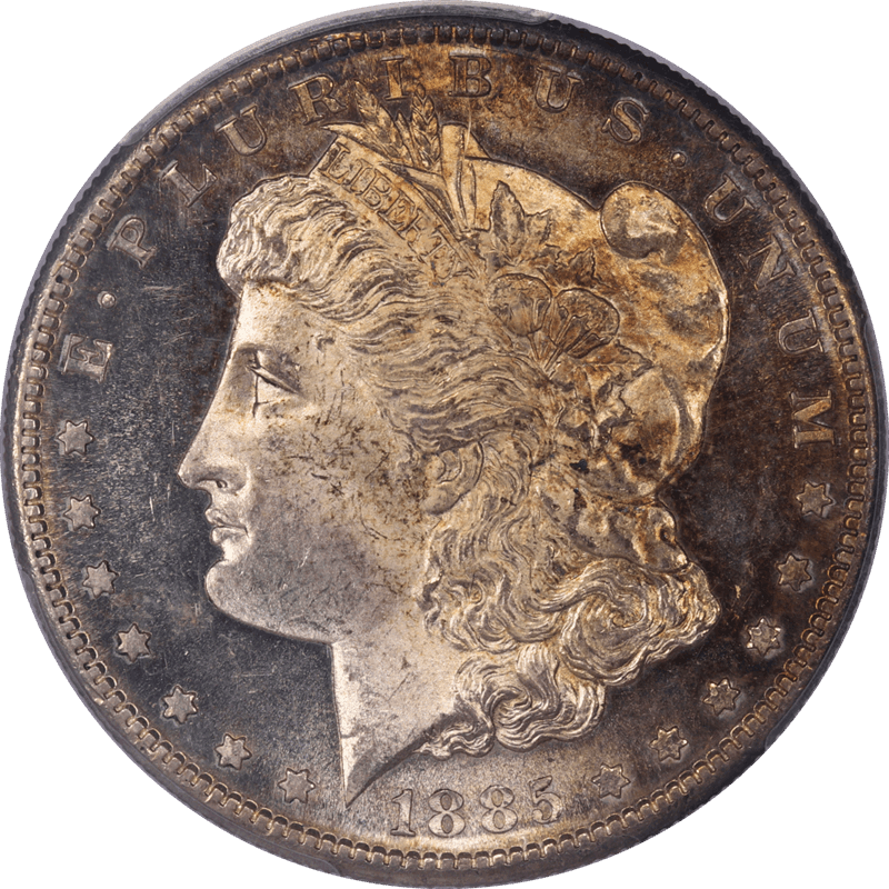 1885-S Morgan Silver Dollar $1 PCGS MS64 