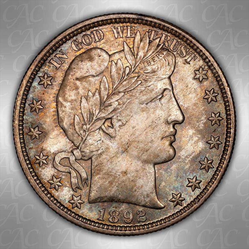 1892 50c CACG MS65  