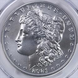 2021 $1 Morgan Dollar 100th Anniversary PCGS MS70 Silver Dollar Label 