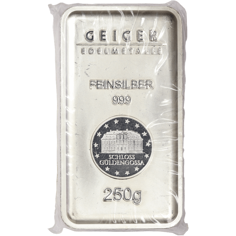 250g Silver Geiger Bar -Sealed- 