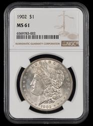 1902 $1 NGC MS61 MS61