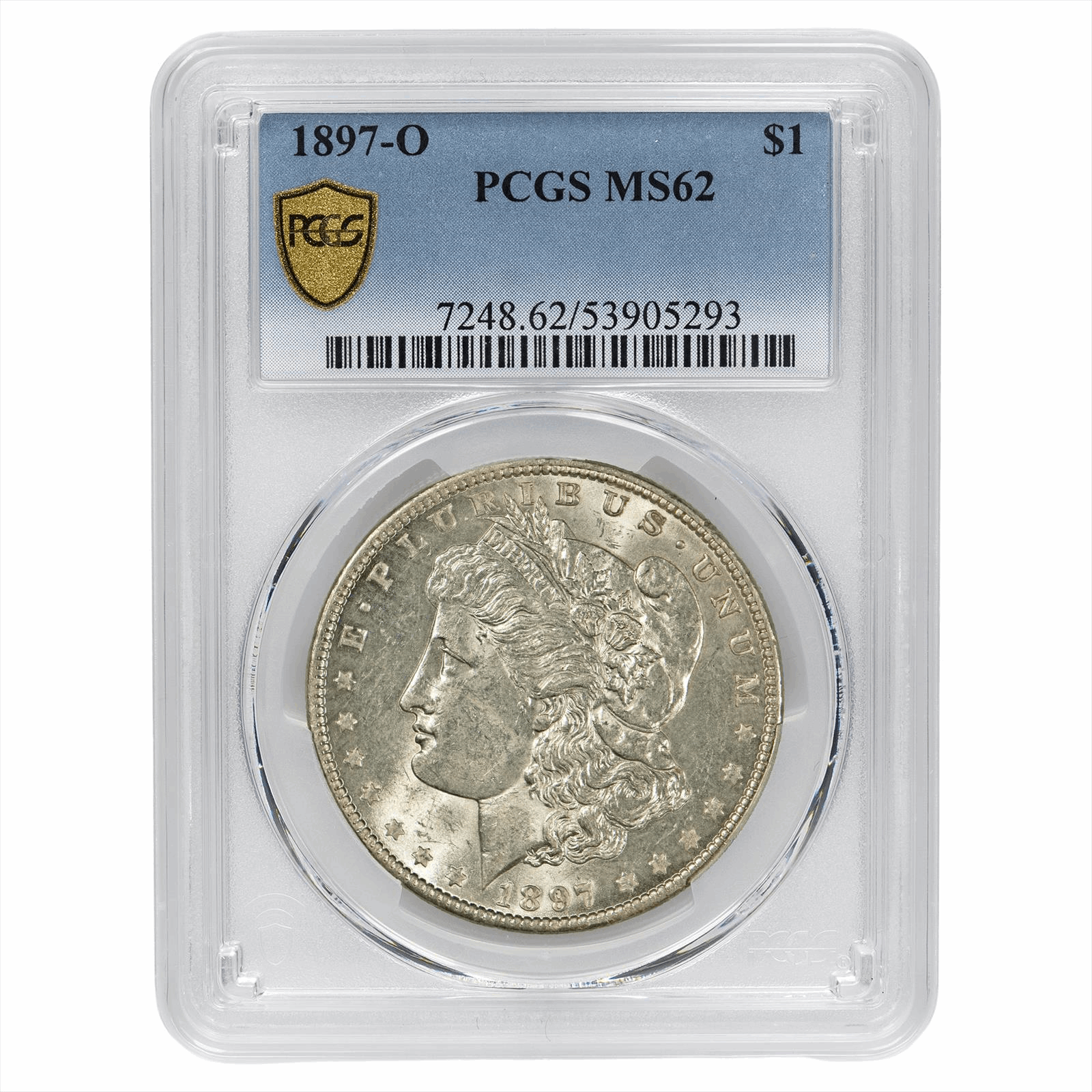 1897-O Morgan Silver Dollar $1 PCGS MS 62