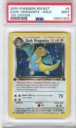 2000 Pokemon Rocket Dark Dragonite Holo 1st Edition PSA MINT 9 