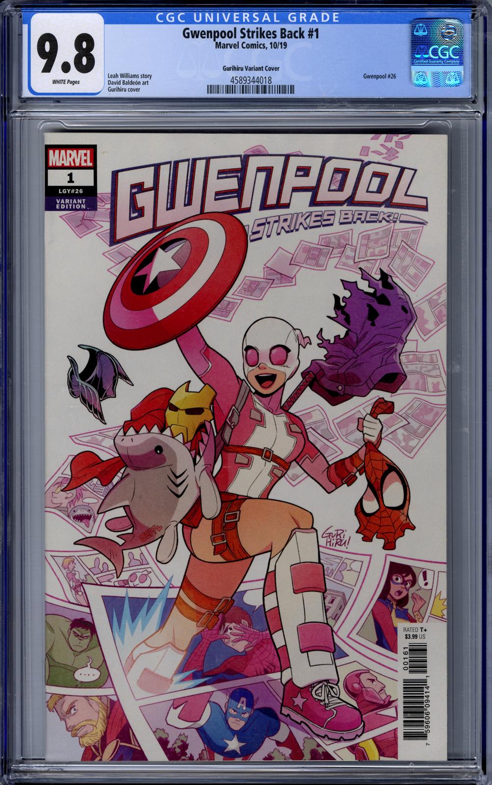 Gwenpool Strikes Back #1 CGC 9.8 (Marvel, 2019) 