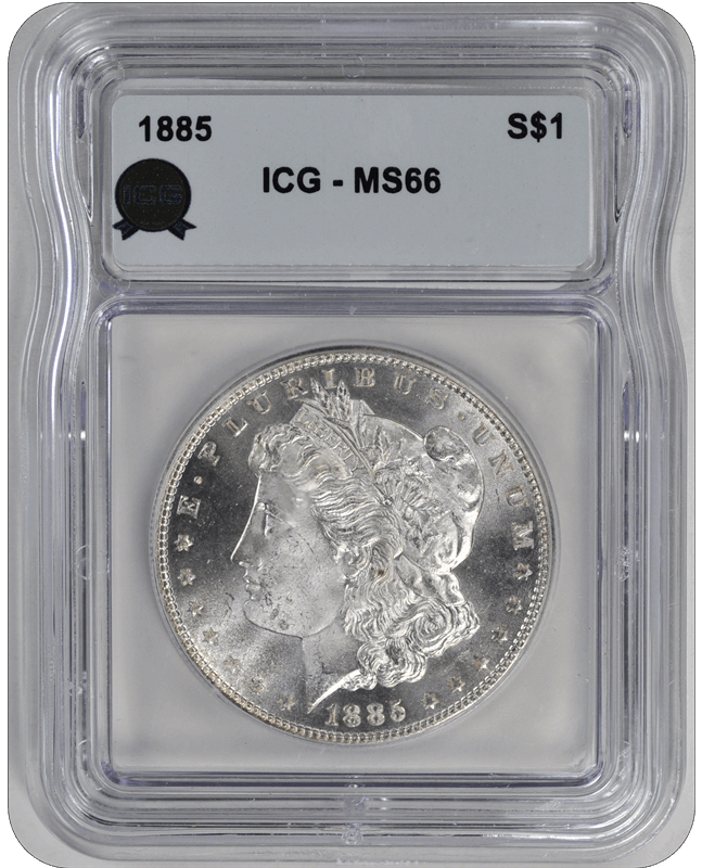 1885 Morgan ICG  MS 66