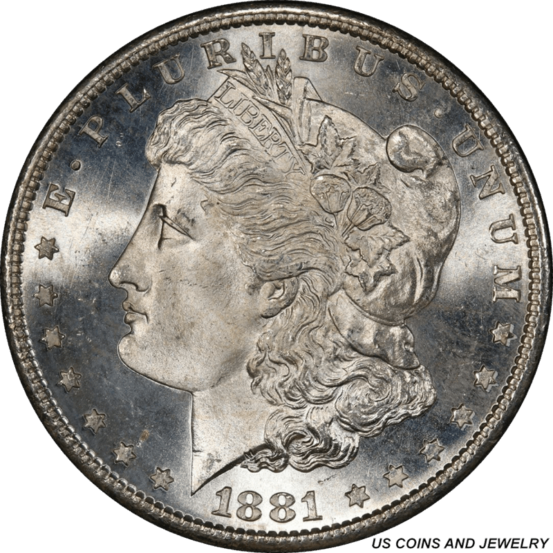 1881-S Morgan Silver Dollar, PCGS MS67 - Superb Gem BU