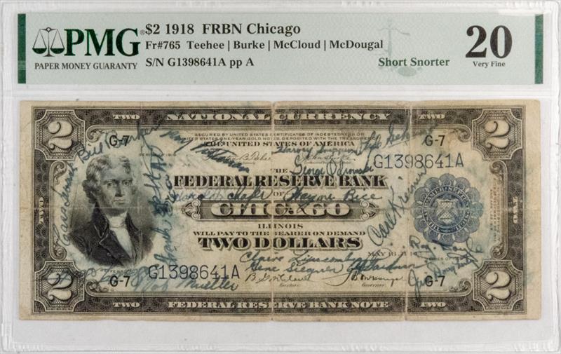 1918 $2 FRBN Chicago G1398641A 