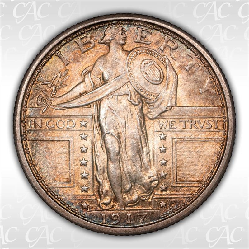 1917-S Type 1 25C PCGS MS 66 FH CAC