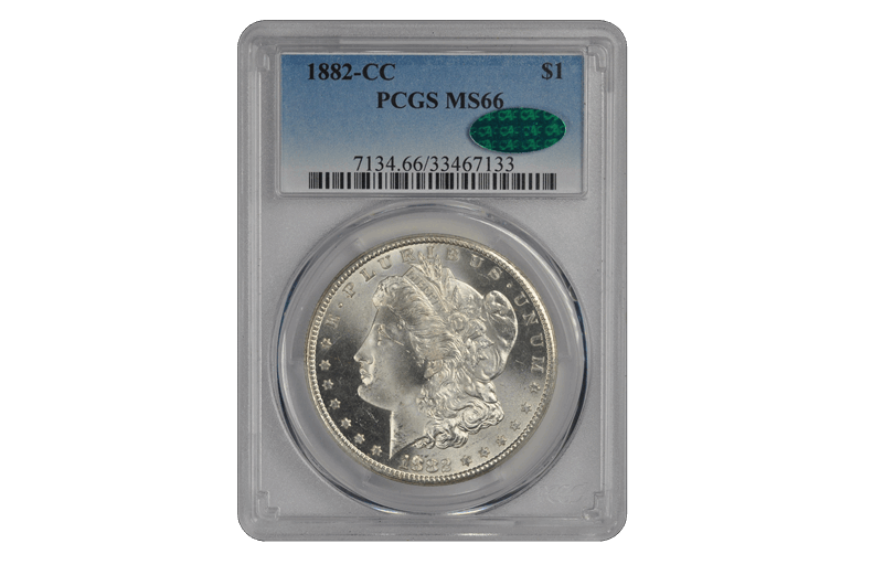 1882-CC $1 Morgan Dollar PCGS  (CAC) #3431-4 MS66
