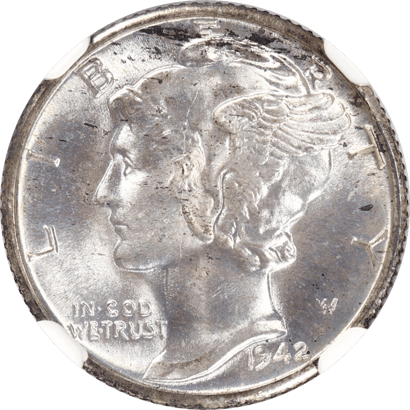 1942-D Mercury Dime 10c NGC MS 68 FB