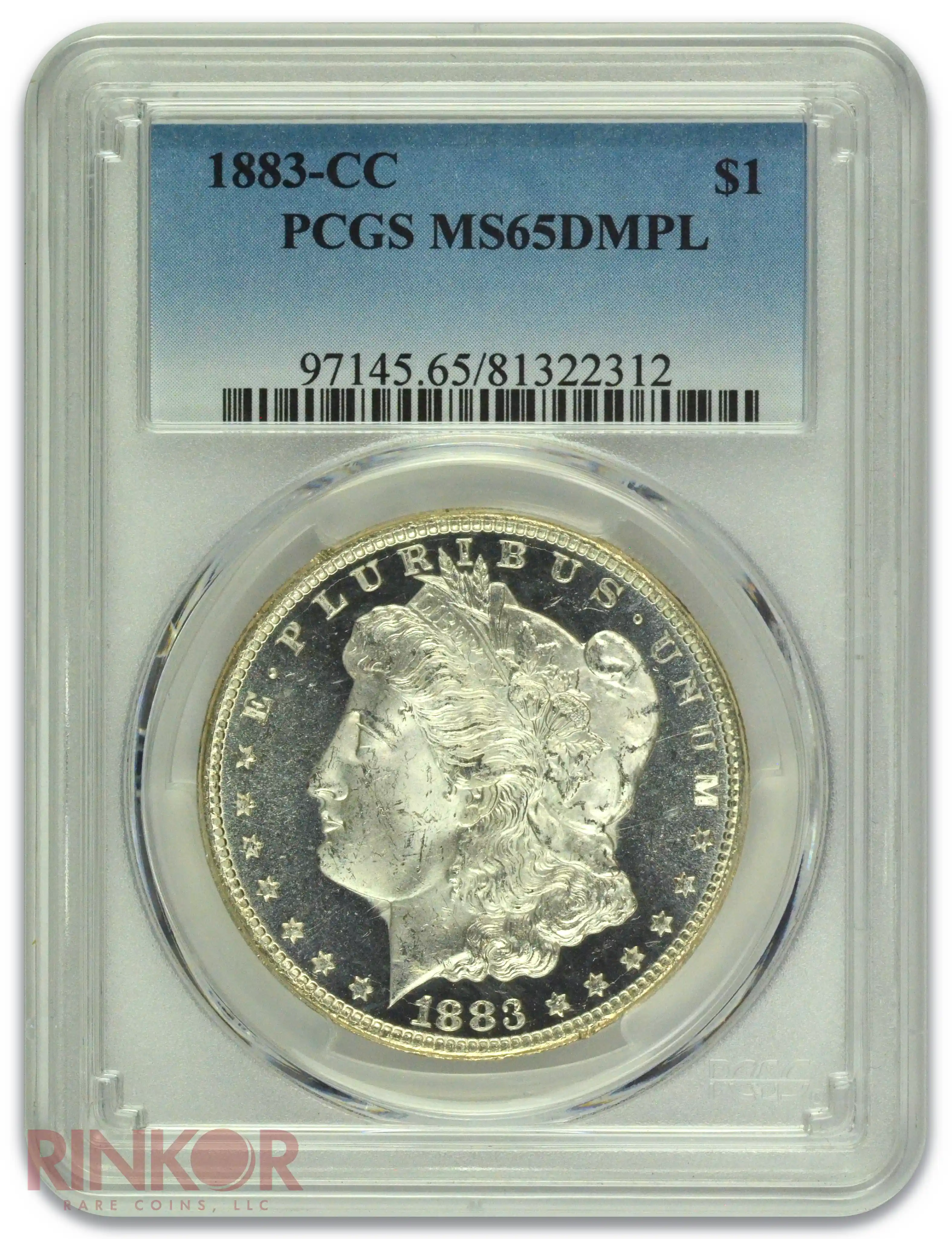 1883-CC $1 Morgan Dollar PCGS MS 65 DMPL